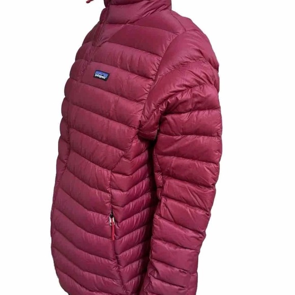 Patagonia Down Sweater Jacket Carine Red Men Regular Fit YKK Zip XL - Picture 5 of 6